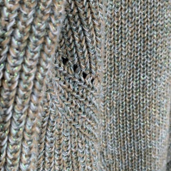 H&M Sweater Green Metallic thread - S - Picture 6 of 9